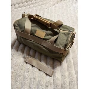 NEW Vintage Andiamo Canvas Travel Duffel Bag Made in California Army Green Tan